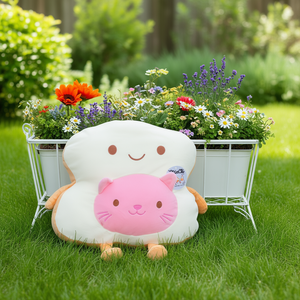 Peluche Cleo Kitty Toast, Cojín de Sofá para Niños de 15 cm, Suave y Acogedor, Relleno de Algodón PP, 31 cm-50 cm, para Comodidad y Diversión - Product Image 3