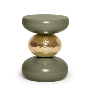 Venta caliente Café de metal duradero y mesa auxiliar Acabado martillado Elegante sala de estar Acento Muebles Hecho EN LA India - Product Image 3