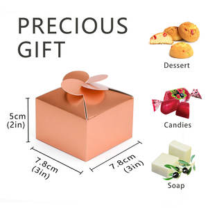 Belles boîtes en papier en forme de pétale, biscuits et chocolats, boîtes d'emballage de savon et d'arôme faites à la main, fêtes de vacances, cadeau de mariage - Product Image 4