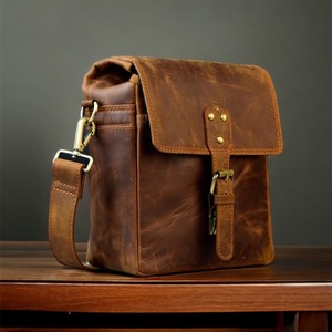 Bolsa de cuero para cámara, regalo multiusos para fotógrafo profesional para hombre para estuche DSLR - Product Image 2