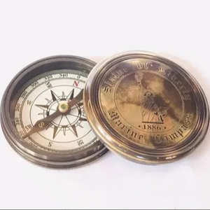 <b>Antique</b> Brass Statue of Liberty <b>Compass</b> with Poem Engraving Vintage Nautical Marine Pocket <b>Compass</b> Travel Gift Collectible Decor - Product Image 5