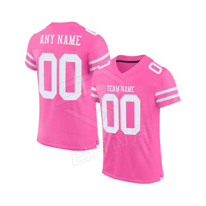 Camiseta de práctica de fútbol americano, camiseta de manga corta de malla pesada de poliéster 100% - Product Image 2