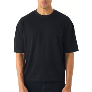 Camiseta de gran tamaño Drop Shoulder Boxy Fit para hombre en algodón pesado 100 por ciento del fabricante de camisetas en blanco - Product Image 1