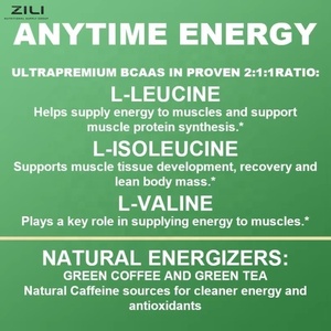 OEM <span class=keywords><strong>BCAA</strong></span> Poeder 4:1:1 Hoog Leucinegehalte 8g <span class=keywords><strong>BCAA</strong></span>'s per portie |   Spiergroei en uithoudingsvermogen |   Suikervrij |   30 porties |   GMP Private Label - Product Image 4