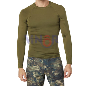 Customizable <b>MMA</b> <b>Rash</b> <b>Guard</b> for Men Slim Fit Long Sleeves O-Neck Breathable and Anti-UV Design Your Own Logo Price - Product Image 2