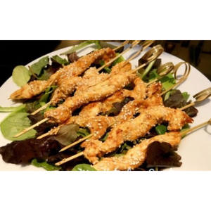 Noeud de brochette bouclé en bois de bambou naturel 300 pièces 10.5 cm pour les faveurs de fête - Product Image 2