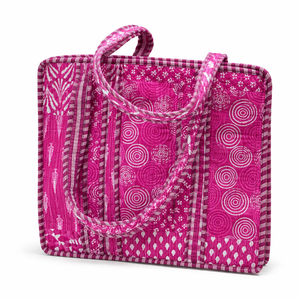 Le Souvenirs – Sac fourre-tout vintage bohème pour femme, motif floral, doublure en toile de coton, léger, idéal pour les voyages d'été - Product Image 1