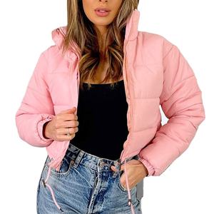 Puffer Jacket Crop Top For <b>Women</b> Cold Weather Jacket With Full Customization <b>Lightweight</b> Warm <b>Women's</b> Jacket Crop Top - Product Image 1