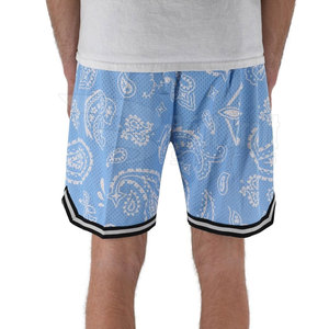 Best Selling Men's High Street Style Solid Pattern Breathable Mesh Shorts Mid Waist Customized Colors Factory Direct Supply - Product Image 5