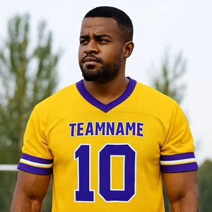 Maillot de football américain personnalisé OEM ODM, uniformes d'équipe, manches courtes, grande taille, séchage rapide, respirant, polyester, vêtements de sport - Product Image 6