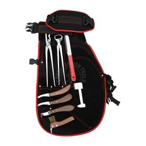 Farrier <b>Hoof</b> Trimming Kit Leather Apron <b>Hoof</b> Nipper Alligator Clincher <b>Hoof</b> Knife Set Loop Hook Toeing Knife Wire Brush - Product Image 5