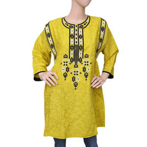 Kurti Bordado para Mujer - Amarillo - Product Image 3