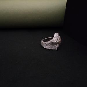 Anillo Hip Hop de diseño de tendencia más vendido personalizado en oro sólido de 14kt con diamante cultivado en laboratorio - Product Image 4