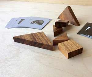 Logic Tangram Set With Play Cards <b>Wooden</b> <b>Puzzle</b> Game Mind Game <b>For</b> Enhances Creativity Critical Thinking And Problem Solving - Product Image 5