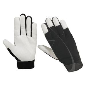 Guantes de trabajo de seguridad mecánicos personalizados para hombres 2024 nuevos guantes mecánicos al por mayor guantes de cuero de vaca de Pakistán - Product Image 1