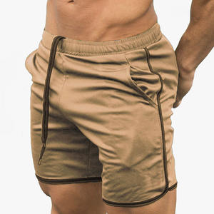 Shorts de sport pour hommes en polyester 100% de qualité supérieure avec logo personnalisé motif solide teint uni Style décontracté Anti-rides FeatureDDP expédition - Product Image 3