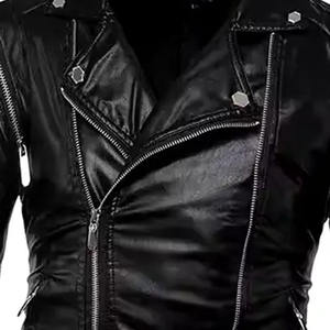 Chaqueta impermeable a prueba de viento de cuero genuino Premium para hombre al mejor precio Teñido liso para invierno en todos los tamaños Venta en línea disponible - Product Image 5