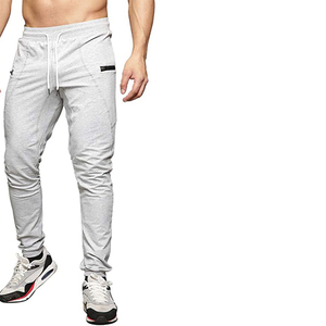 Pantalones de chándal personalizados para hombre, Pantalón de algodón 100%, color gris, alta calidad, con logotipo personalizado, venta al por mayor - Product Image 5