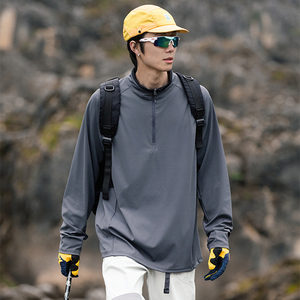 Fabricant de vêtements de protection solaire UPF 50 +, t-shirt à manches longues pour hommes pour l'extérieur, respirant et personnalisé pour la pêche, vente en gros - Product Image 2