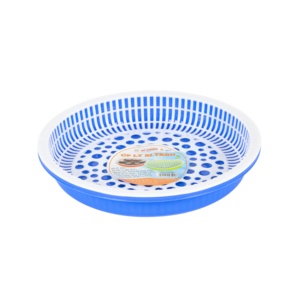 Passoire ronde en plastique perforée pour laver les légumes, panier à fruits, plateau d'égouttage pour la maison, la cuisine, la cantine scolaire, la famille - Product Image 3
