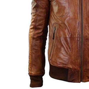 Respirant hiver chaud hommes veste en cuir tenue décontracté hommes veste en cuir à prix raisonnable - Product Image 6