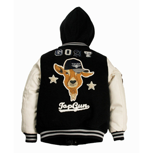 Chaquetas Letterman de alta calidad Cuerpo de lana Mangas de cuero Ropa de invierno Elegante y elegante Chaqueta universitaria de béisbol Letterman Varsity - Product Image 6