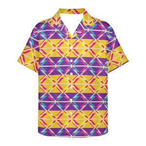 เสื้อเชิ้ตชายหาดฮาวายสำหรับผู้ชายผ้าฝ้าย100% ขนาดใหญ่พิเศษเสื้อขายโลโก้ด้านหน้าสำหรับฤดูร้อน - Product Image 5