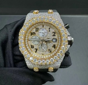 Diamond Tester Business Hip Hop Luxury VVS Moissanite Mechanical <b>Watch</b> Stainless Steel Band Sapphire Glass 30M Waterproof - Product Image 1