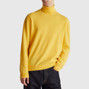 Wholesale High Quality Spandex/Polyester/Cotton <b>Turtleneck</b> Shirts <b>Men</b> Customizable Logo Embroidery Regular Fit Knitted Quick Dry - Product Image 5