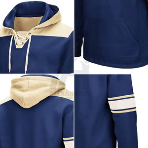 Custom Design High Quality Pullover Ice Hockey Hoodies Solid Color Plus Size Breathable Ice Hockey Hoodies - Product Image 4