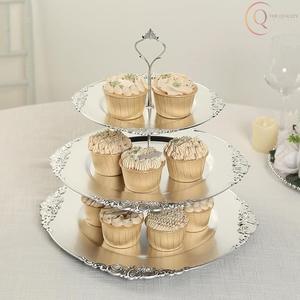 Base para Pastel de Metal Decorativa con Base Estable y Bordes Lisos, Perfecta para Exhibir Pasteles y Dulces - Product Image 3