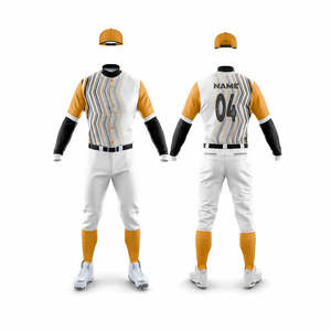 2025 venta al por mayor mejor uniforme de béisbol personalizado logotipo de su equipo ropa de béisbol uniforme de béisbol para hombres - Product Image 5