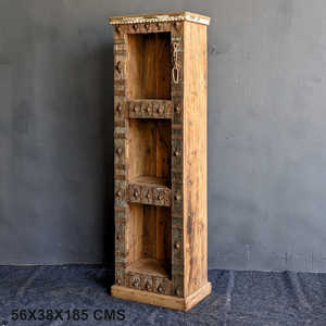 Étagère à livres en bois traditionnelle, étagère à livres vintage, élégance artisanale, salon, décoration à assortir - MOQ 1 conteneur uniquement - Product Image 1