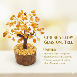 Top vente 60 barbe Agate Citrine jaune Quartz arbre décoration pierre naturelle artisanat mascotte fabricant direct approvisionnement en gros - Product Image 1