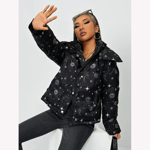 Veste bouffante pour femmes hiver chaud vêtements décontractés vêtements respirant manches longues fermeture éclair complète veste bouffante pour femmes - Product Image 5