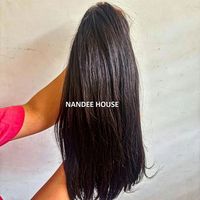 Cheveux humains vierges Remy indiens blonds lisses, double trame machine, 24-28 pouces, 100g
