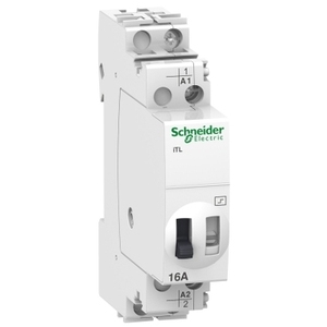 Relé de Impulso SCHNEIDER ELECTRIC A9C30211 ITL 1P-1NO-16A 24 VDC-48 VAC 50/60Hz, Relés de Potencia de Más de 2 Amperios - Product Image 1
