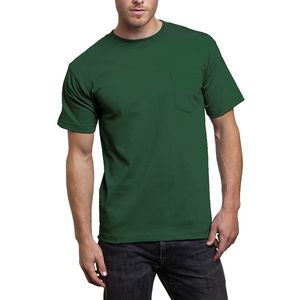 T-shirt formel pour homme en coton 100 % tissé, coupe classique, respirant, personnalisable, de haute qualité, écologique, séchage rapide, best-seller - Product Image 3