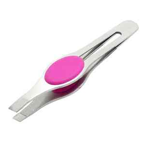 แหนบถอนคิ้วขนาดเล็กดีไซน์คลาสสิกพรีเมียมอุปกรณ์ความงามทำจากสเตนเลสสตีลความแม่นยำสำหรับขนบนใบหน้าและการเดินทาง - Product Image 4