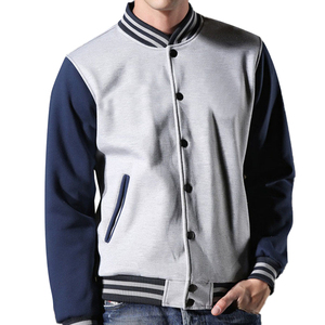 Veste universitaire pour homme en laine et cuir, imperméable et coupe-vent, personnalisable avec logo et couleurs, pour l'hiver, vente en gros, idéale pour les équipes et les clubs scolaires. - Product Image 1