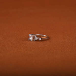 Anillo de compromiso Vintage de lujo, Oro Sólido de 14 quilates con corte certificado IGI, Diamante cultivado en laboratorio, elegantes anillos finos personalizados para boda - Product Image 2