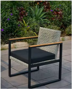 Gran oferta, juego de conversación de Patio duradero y cómodo de 4 piezas para muebles de exterior y jardín para sala de estar, comedor, hoteles - Product Image 6