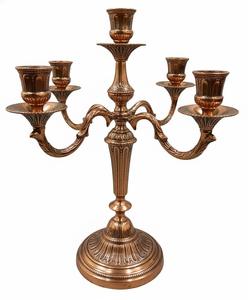 Candelabro de Metal Vintage de Tres Brazos, Plateado a Mano, para Decoración del Hogar y Centros de Mesa para Bodas - Product Image 2