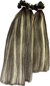Extensiones de cabello virgen vietnamita liso natural personalizado al por mayor 44 + opciones tipo frontal con opciones de color de piano - Product Image 3