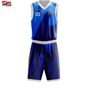 Uniformes de baloncesto antiarrugas para hombres fabricados en poliéster de material duradero profesional - Product Image 6