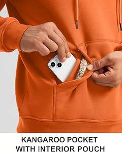 Sudaderas con capucha informales de invierno para hombre, Color sólido, 100% algodón, forro polar, ajuste Regular, secado rápido y transpirable, alta calidad - Product Image 3