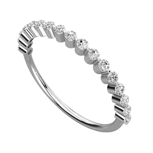 Anillo de Compromiso con Diamante de Corte Redondo para Ella - Product Image 2