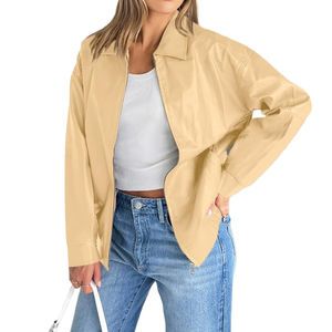 Chaqueta de Cuero para Mujer, Diseño Único y Popular, Chaquetas de Cuero para Mujer, Diseño OEM con Logotipo, Chaqueta de Cuero Genuino para Mujer en Nurak - Product Image 6