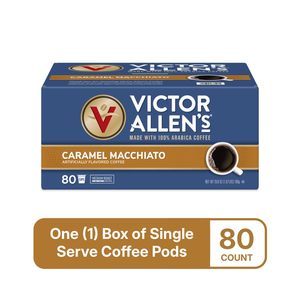 Café aromatisé au caramel macchiato Victor Allen, 80 dosettes, torréfaction moyenne, dosettes de café individuelles - Product Image 4