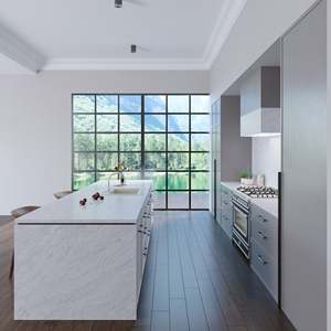 Produit mural moderne en grandes dalles de quartz cristallin Volakano Unionstone, résistant à l'eau - Product Image 4